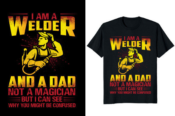 A Dad Welder Graphic T-shirt Design: More Than Just a File