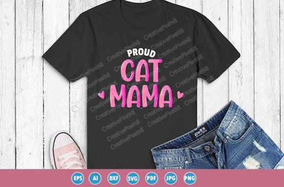 Cat Mama Typography: A Design That Purrs with Personality
