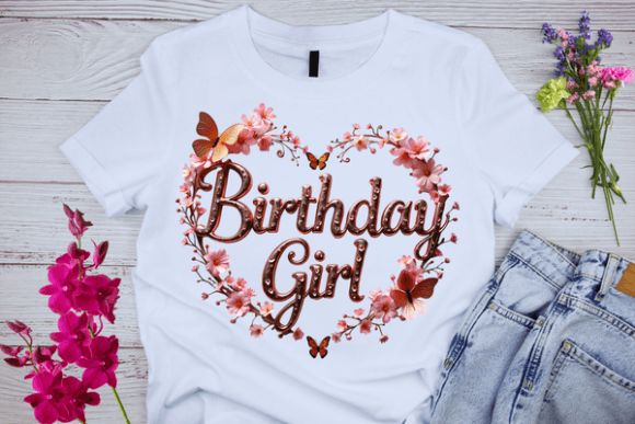 Celebrate in Style: The Birthday Girl Graphic T-shirt Design