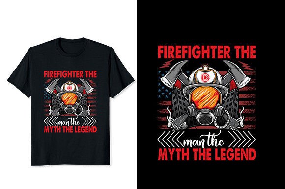 Firefighter Fire T-shirt Graphic Design: A Tribute in Vector