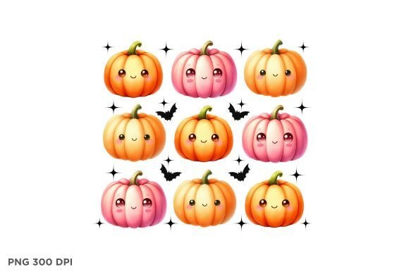 Halloween Cute Pumpkin T-shirt Graphic: A Charming Design Asset