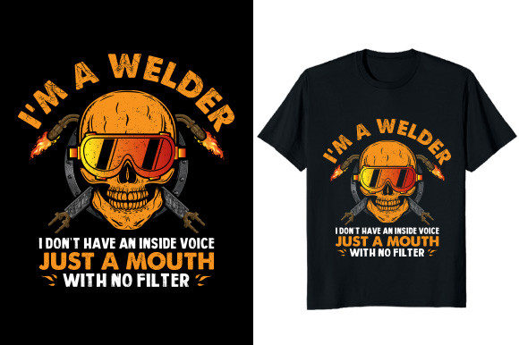 I'm a Welder Graphic T-shirt Design: A Creative Asset for Bold Branding