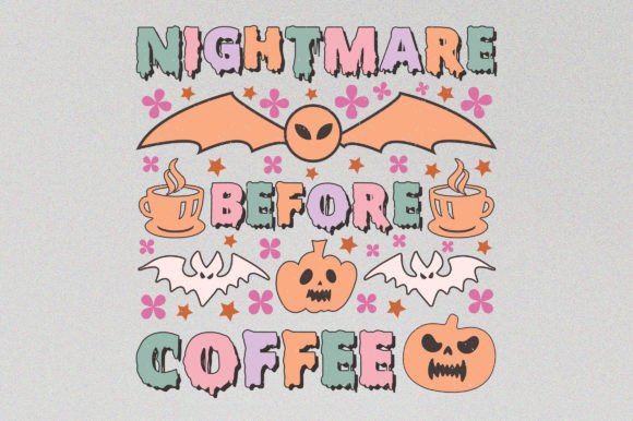 Nightmare Halloween Sublimation Graphic: Spooky Vibes for Every Project