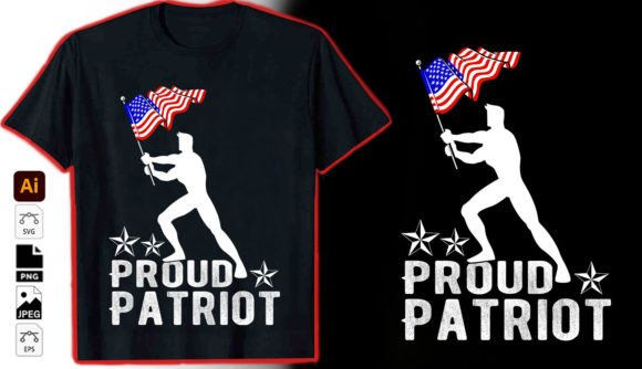 Proud Patriot Graphic Vector Tshirt: A Design Asset for Modern Creators