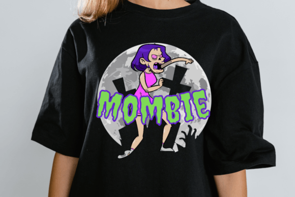 Unleash Spooky Style with Halloween Graphic Mombie